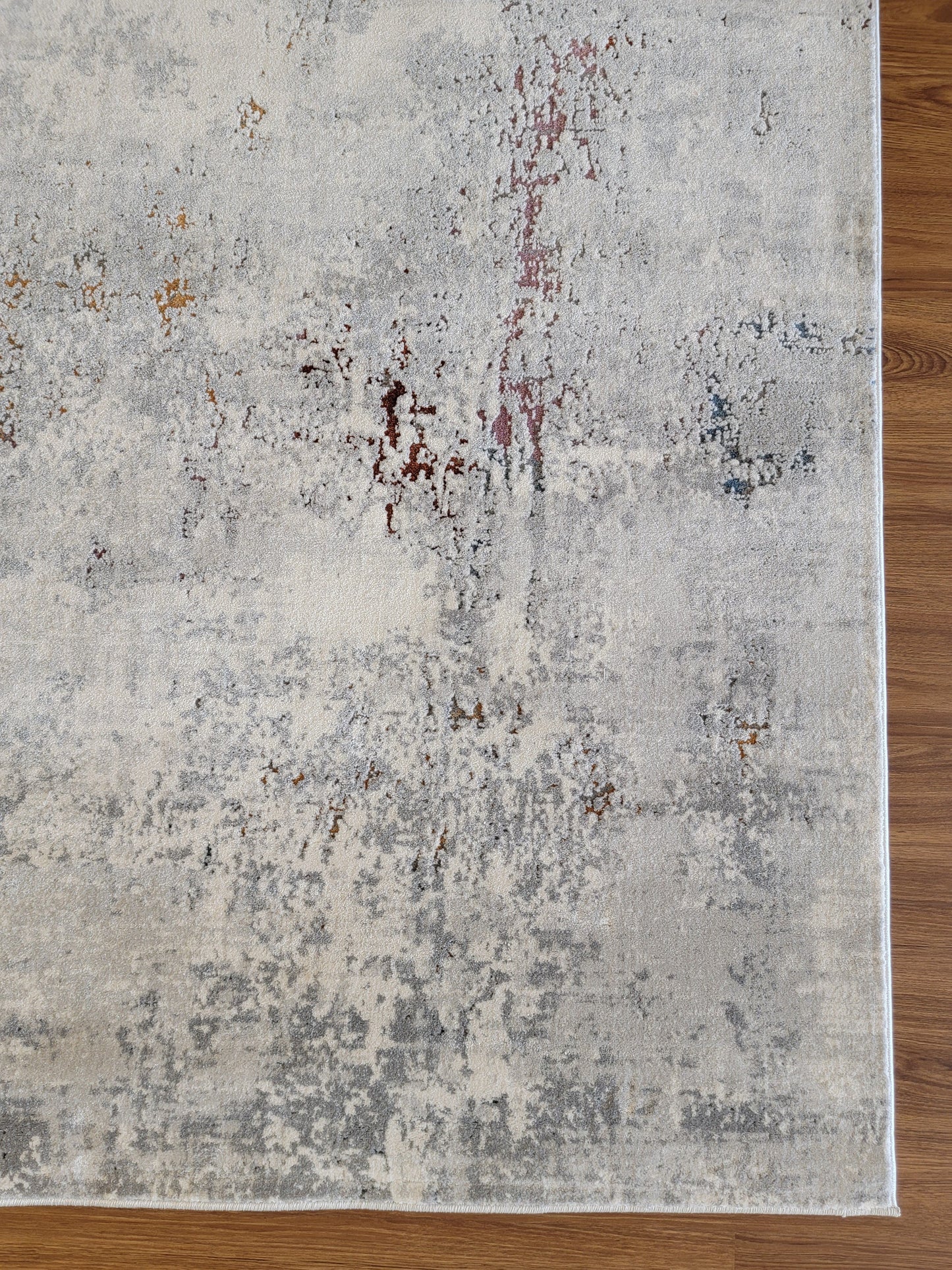 LaDome Abstract Area Rug. Light Gray and Dark Gray