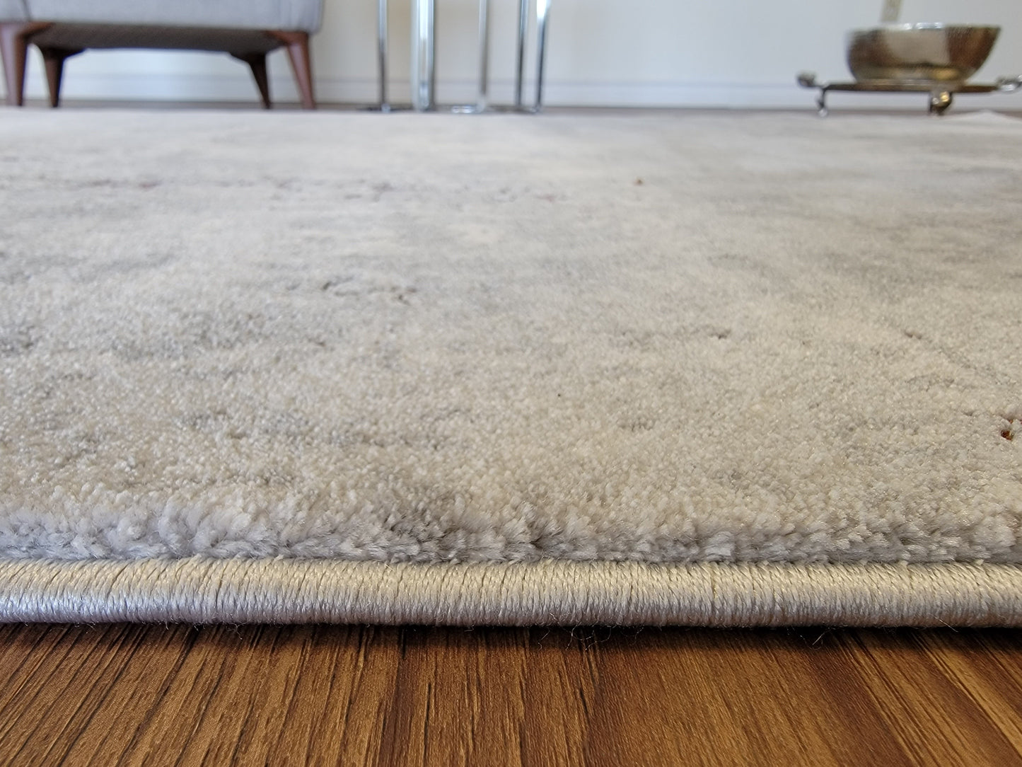 LaDome Abstract Area Rug. Light Gray and Dark Gray