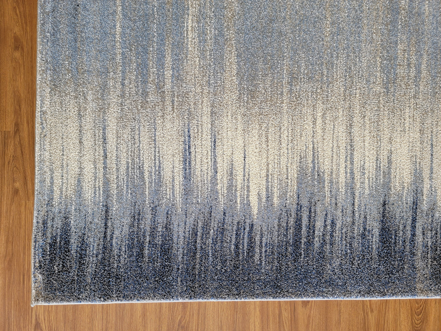 Diamond Art Abstract Area Rug. Dim Gray, Navy, and White