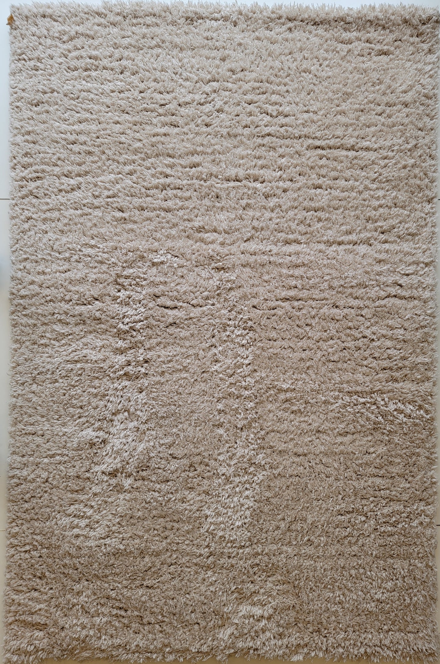 Flokati Shag Area Rug. Ivory Color