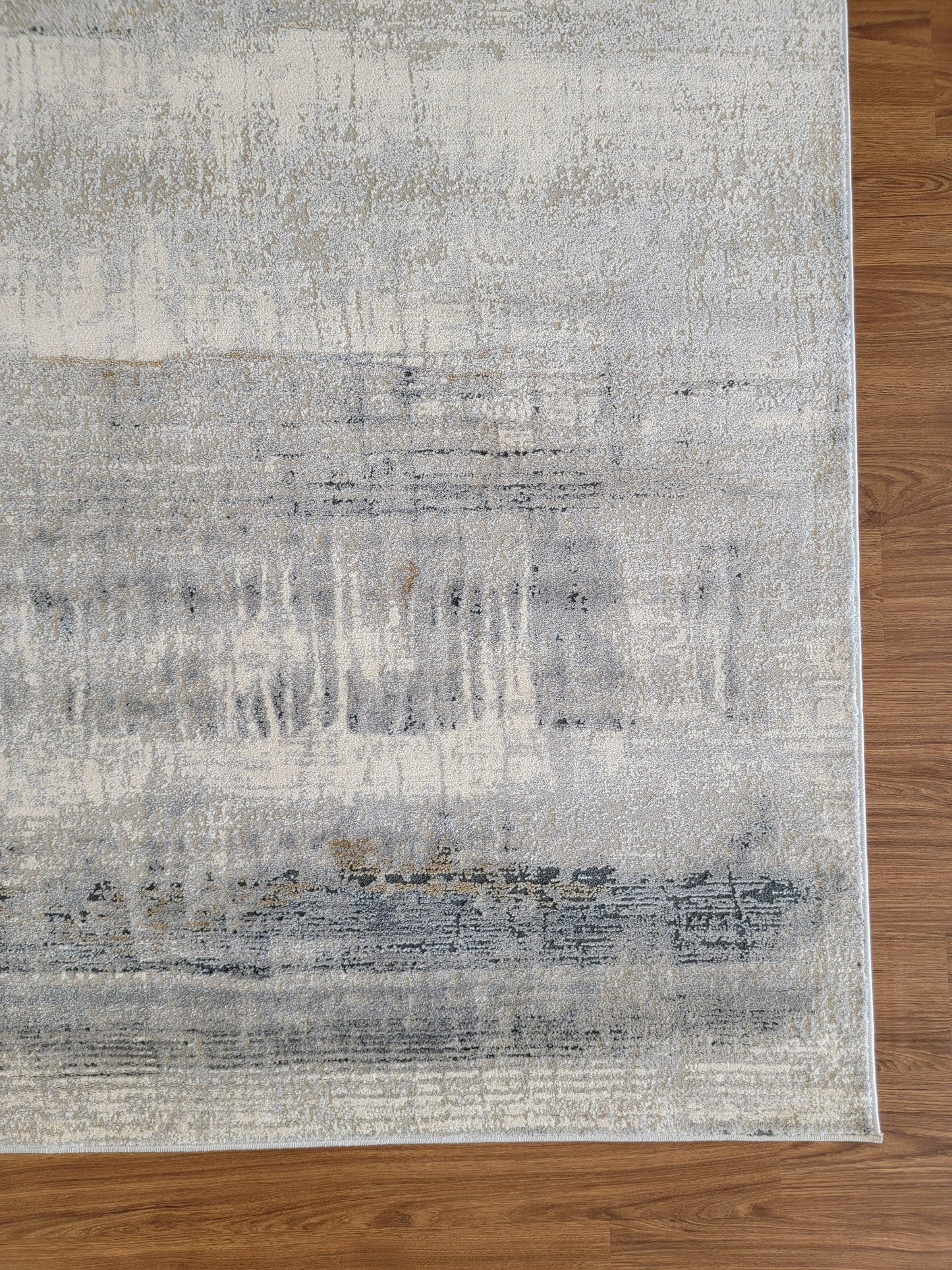 Venus Abstract Area Rug. Ash Gray and Dim Gray